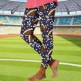 thumbnail image 1 of TaTaai Women Fashion Rugby Random Print Skinny Yoga Pants Casual Leggings Stretchy Fabric Ladies Fitness Daily Outdoor Street Wear No Fading Non-See-Through Stylish Pants Gift, 1 of 5