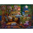 thumbnail image 2 of Bell, Bill 32x25 Black Ornate Wood Framed with Double Matting Museum Art Print Titled - Bedtime, 2 of 4