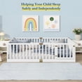 thumbnail image 5 of Montessori Floor Bed with High Rails, Solid Wood Montessori Bed Frame for Kids,, 5 of 7