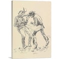 thumbnail image 1 of ARTCANVAS A Heated Argument Canvas Art Print by Charles Marion Russell - Size: 12" x 8" (0.75" Deep), 1 of 9