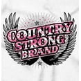thumbnail image 2 of Country Strong Western Angel Wings Women's Graphic T Shirt Tees Brisco Brands X, 2 of 5