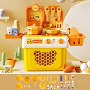 Children's Play Kitchen Toy Set Simulation Induction Cooker Cooking Utensils Kitchen Utensils Cooking Table Boys And Girls' Toys