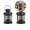 Black, variant on Yoloke 2 Pcs Metal Candle Lantern, Christmas Candle Lanterns Windproof Wedding Table Centerpiece Metal Candle Holder, for Indoors Outdoors Events Party Weddings(Black)