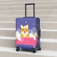 thumbnail image 6 of Pofeuu Dog Washes in a Pink Bath Print Luggage Suitcase Cover Protector Luggage Washable Covers Aesthetic for 18/24/28/32 inch Luggage（No luggage included）-Large, 6 of 7
