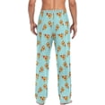 thumbnail image 2 of FREEAMG Pizza Slice Pajama Pants for Men, Men's Separate Bottoms, Comfortable Sleep Lounge Pj Pants, 2 of 7