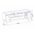 thumbnail image 3 of Manhattan Comfort Marcus 62.99 TV Stand from Engineered Wood in Gray and Nature, 3 of 8
