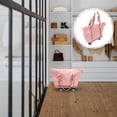 thumbnail image 1 of KONTONTY Travel Luggage Bag with Wheels Pink Oxford Cloth Foldable Lightweight Expandable Design, 1 of 6