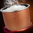 thumbnail image 2 of OUNONA 1 Set Simple and Generous Design Metal Rice Cooker Inner Pot 7.1X7.1X4.9In for Dormitory and Kitchen Use, 2 of 6