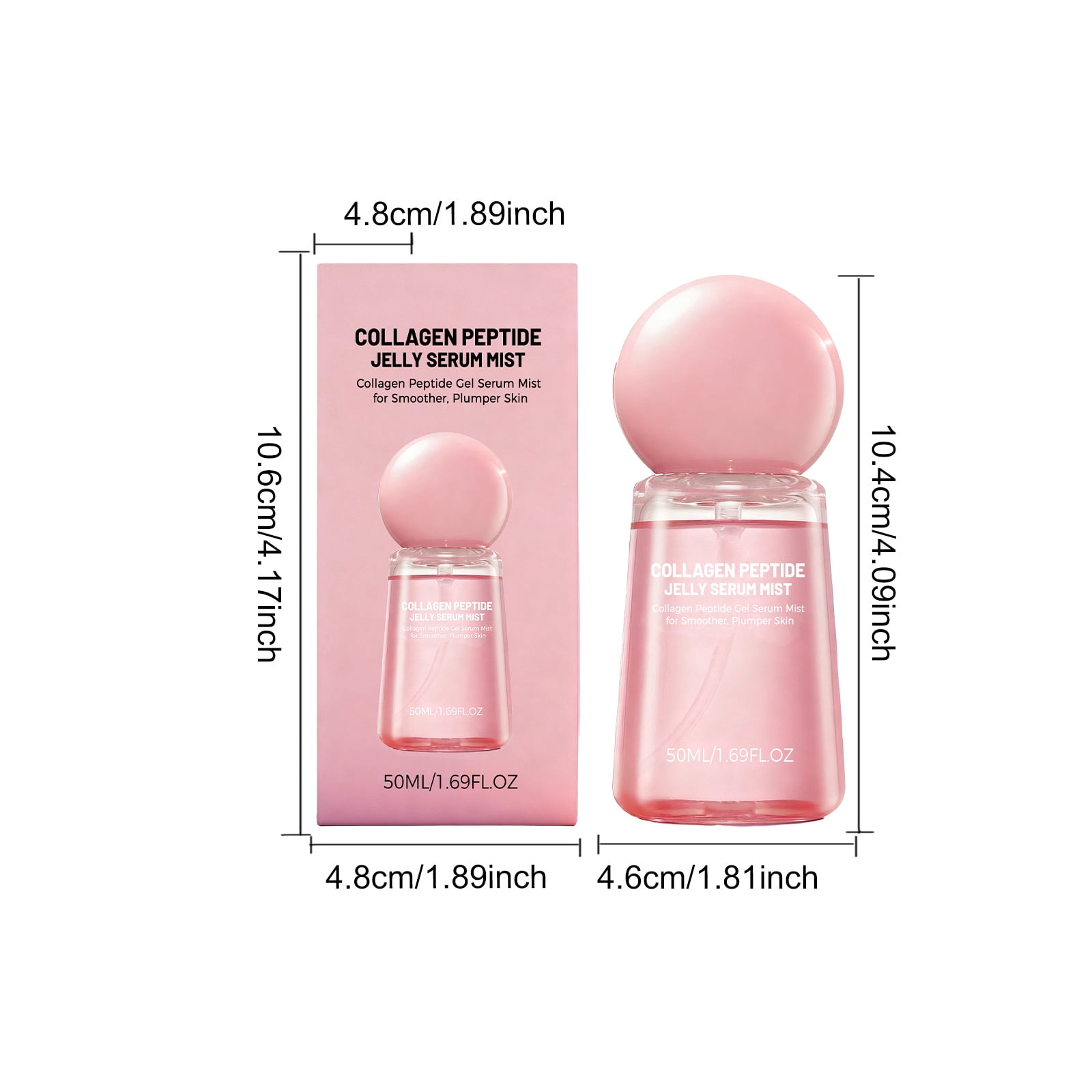 Alvantor Collagen Peptide Jelly Spray - Hydrating Face Mist Plumping Anti-Aging Fine Mist for All Skin Types, 1.69fl.oz