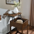 thumbnail image 6 of Lift Top Side Table, 2 Tier End Table With Storage, MidModern Rising Tabletop Table,Nightstand For Small Spaces Living Room Bedroom, 6 of 9