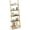 26” x 14.5” x 72”(L x W x H), variant on Tangkula Bamboo 5-Tier Ladder Shelf Bookshelf, Wall-Leaning Bookshelf, Plant Flower Stand, Storage Display Shelves for Living Room Bathroom Office, Multifunctional Ladder Bookcase (Natural)
