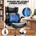 thumbnail image 5 of Qusaphy 800lbs Big and Tall Office Chair, Ergonomic Executive Chair with Reclining Backrest, Spring Cushion Seat, Lumbar Support & Ergonomic Armrests for Home Office and Conference Room, 5 of 12