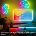 thumbnail image 2 of 100ft LED Neon Lights 24V RGB LED Rope Lights with Remote Control APP Control IP65 Waterproof Flexible Neon LED Strip Lights for Bedroom Room Outdoors Decor (2 Rolls of 50ft), 2 of 7