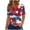 QR5_Red, variant on VKOYWKM Women's Tops 4th of July T Shirts Independence Day Star Stripe Graphic Tees Patriotic Button V Neck American Flag T Shirts Casual Short Sleeve Womens Top