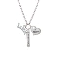 thumbnail image 2 of Delight Jewelry Silvertone Luck Always My Mother Bar Zoe Necklace, 2 of 4