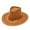 Khaki, variant on Hats Adult Casual Solid Suture Summer Western Fashion Cowboy Sun Wide Brim Travel Sun Cap Hat
