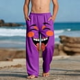thumbnail image 1 of Pantalones largos para niños y niñas, de moda, estampados, casuales, de playa, con bolsillos., 1 of 9