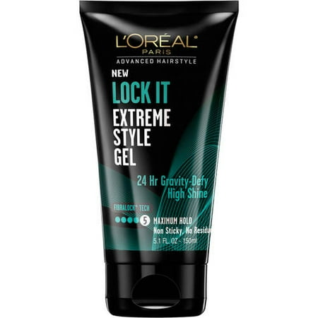 L'Oreal Paris Advanced Hairstyle LOCK IT Extreme Style Gel 5.1 FL (Best Hairstyles For Baby Fine Hair)