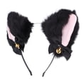 thumbnail image 2 of Diadema con orejas de gato ANGGREK de felpa para Mujeres y niñas, 2 of 8