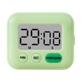 thumbnail image 3 of Temporizador de cocina Temporizadores de escritorio Herramienta de cocina independiente Reloj cronometrador Alarma deportiva Verde, 3 of 9