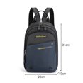 thumbnail image 3 of Bolsa De Pecho Mochila de nailon ajustable para hombre, para senderismo, montañismo (azul oscuro) Ndcxsfigh Para Estrenar, 3 of 7