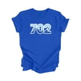 thumbnail image 1 of 702 Las Vegas Nevada USA Area Code City Skyline Gift - Unisex T-Shirt - Inspired X, 1 of 1