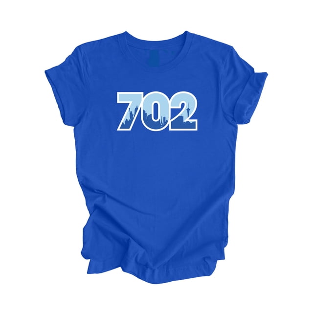 702 Las Vegas Nevada USA Area Code City Skyline Gift - Unisex T-Shirt - Inspired X