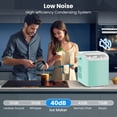 thumbnail image 5 of JONPONY Portable Countertop Ice Maker, Self-Cleaning, 9 Bullet Cubes in 6 Mins, 26.5Lbs in 24Hrs, with Handle, Basket and Scoop for Home, Kitchen, Party, RV, Camping, Green, 5 of 9
