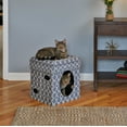 thumbnail image 2 of MidWest Homes for Pets Curious Cat Cube, Foldable Cat Cube for Home or Traveling Play, Gray, 2 of 6