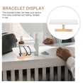 thumbnail image 4 of Watch Organizer 1Pcs Desktop Bangle Stand White 20X8X6CM Wooden Material for Enthusiasts, 4 of 8