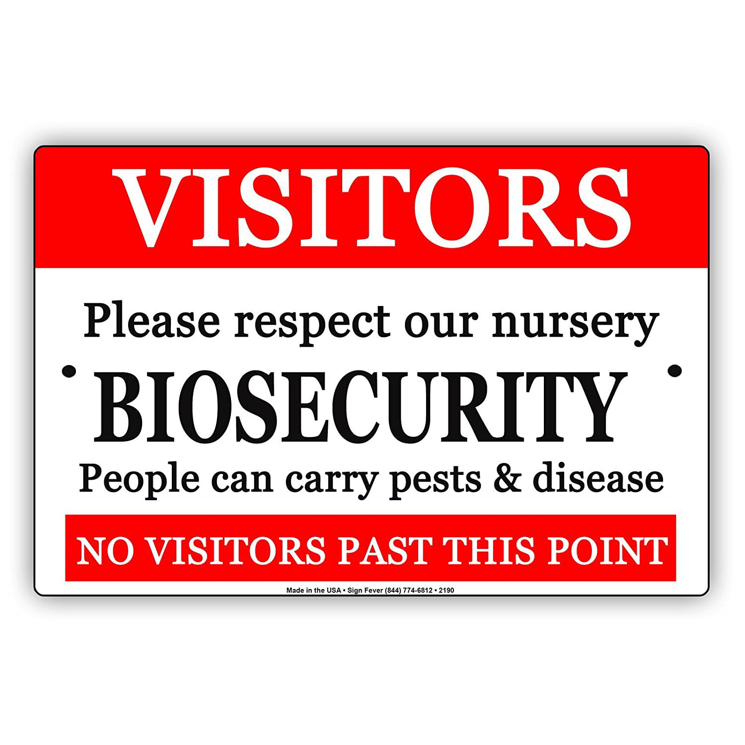VISITORS FARM BIOSECURITY SAFETY SIGN VARIOUS SIZES SIGN & STICKER OPTIONS 