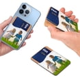 thumbnail image 4 of WIRESTER 2pcs Set Customized Personalized Picture Self-Adhesive PU Leather Card Holder Stick on Pocket Credit Card Case Pouch Wallet for iPhone Samsung Galaxy Smart Phones, 4 of 6