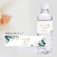 thumbnail image 5 of Etiquetas personalizadas para botellas de agua, 30 unidades, con motivos florales, para bodas, con nombre personalizado, fecha, baby shower, fiesta, vegetación, 5 of 5