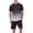 Gray, variant on Men's Workout Outfit Sets Mesh Breathable Quick Dry T-Shirt and Elastic Shorts 2-Piece Running Fitness Exercise Set Gradient Color Athletic Sportswear for Men