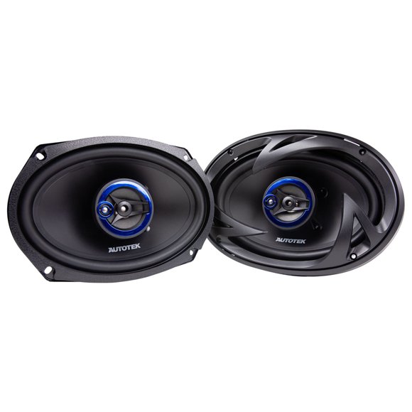 Autotek Street Machine Haut-Parleurs Coaxiaux Universels Audio de Voiture 3 Voies 6x9 Po, Paire