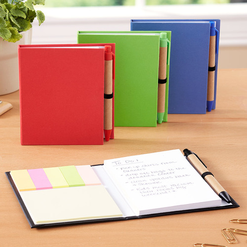 Set of 4 Notepads with Pens