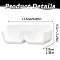thumbnail image 4 of Eyeglasses Holder, Wall Mounted Sunglasses Storage Organizer, Clear Acrylic Glasses Holder Rack, Compact Wall Display Case for Eyewear Sunglasses and Reading Glasses, White, 4 of 4