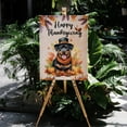 thumbnail image 4 of Happy Thanksgiving Rottweiler Welcome Thankful Fall Autumn Pumpkin Vertical Matte Canvas Poster Rottie Dog Lover Gifts Idea Wall Art Home Decor - 02021, 4 of 5