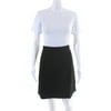 Pre-owned|Escada Womens Button Accent Lined Mini Straight Pencil Skirt Black Size 44