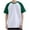 Green, variant on Chiccall Mens Casual Colorblock T Shirts Short Raglan sleeve Crew Neck Shirts Stylish Summer Beach Tee Tops