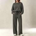 thumbnail image 6 of Leey-World Petite Lounge Sets for Women Ladies' Outfit Women 2 Piece Outfits Sweatsuit Sweatshirt Jogger Sweatpants Tracksuit Lounge Set Clothes, 6 of 8