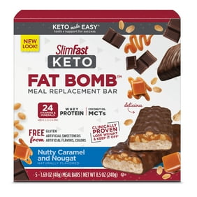 slimfast nutty nougat 5ct atkins drinks bars shinypiece