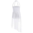 thumbnail image 3 of Hansber Ballet Leotard Dress for Girls Latin Jazz Dance Dresses Dancing Costume Tutu Skirt Ivory 10, 3 of 6