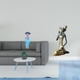 thumbnail image 2 of Muñeca geisha japonesa con kimono, estatua de resina, figura tribal africana, adorno decorativo hecho a mano, ideal para coleccionar, decorar el hogar, 2 of 8