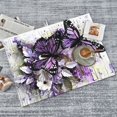 thumbnail image 6 of Dish Drying Mat, Purple Butterfly Absorbent Microfiber Kitchen Mat, Heat Resistant Drying Mat Kitchen Counter for Dishes, Utensils, Pots, Pans, Drainer Mats 18x24in, 6 of 7