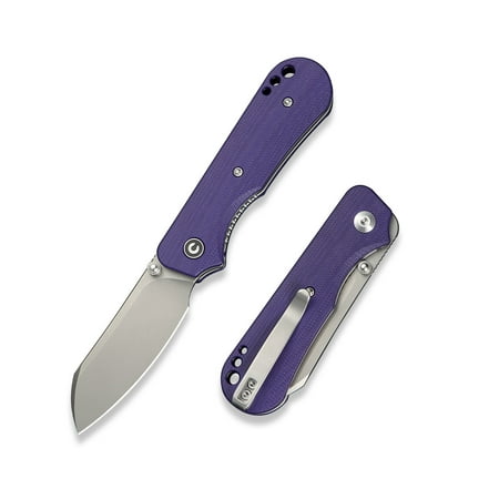 CIVIVI Crabby Pocket Knife EDC Folding Knife for Men Women with Swedish 14C28N Blade Contoured G10 Handle Designed by Ken Onion Jr. C24055-2