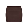 thumbnail image 5 of FAWUUDO Women's A-Line Skirt Cotton High Waist Solid Color Midi Skirts Elastic Waist Casual for Office Work Everyday Coffee, 5 of 6