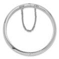 thumbnail image 2 of FB Jewels Sterling Silver Rhodium-plated 5mm Baby Hinged Bangle Bracelet, 2 of 3