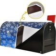 thumbnail image 5 of Winter Snow Snowflake Magnetic Mailbox Cover Standard 21 X 18 in Christmas Holiday Blue Xmas Mail Box Covers Decals Wraps Post Box Outdoor Decorations, 5 of 6