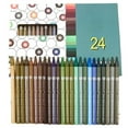 thumbnail image 4 of 24 Color Watercolor Pencil Woodless Colored Pencils for Artist Child Painting, 4 of 7